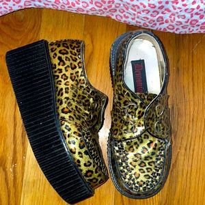 Cheetah print Demonia Creepers